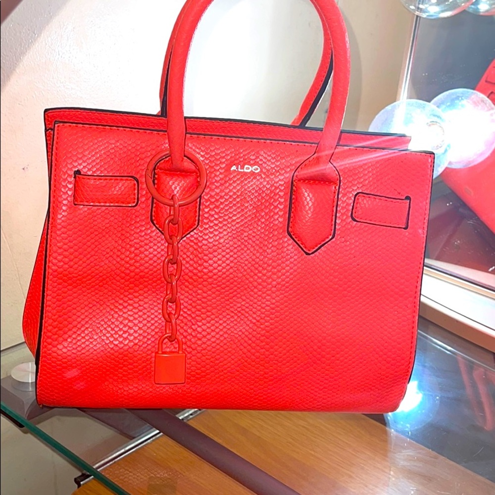 Hot orange Aldo bag